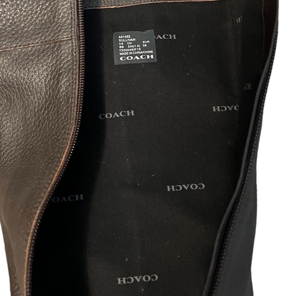 Coach 'Sullivan' Riding Women'sPebbled leather Boot, Size 8B, Brown - Picture 11 of 15